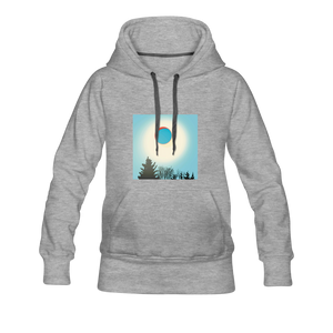 'Magia Selvatica' smaller fit Hoodie - heather gray