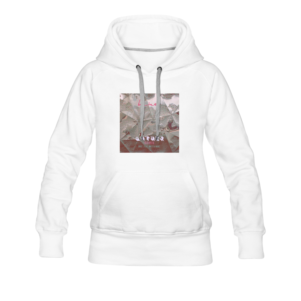 'Dime Anthex Remix' smaller fit Hoodie - white