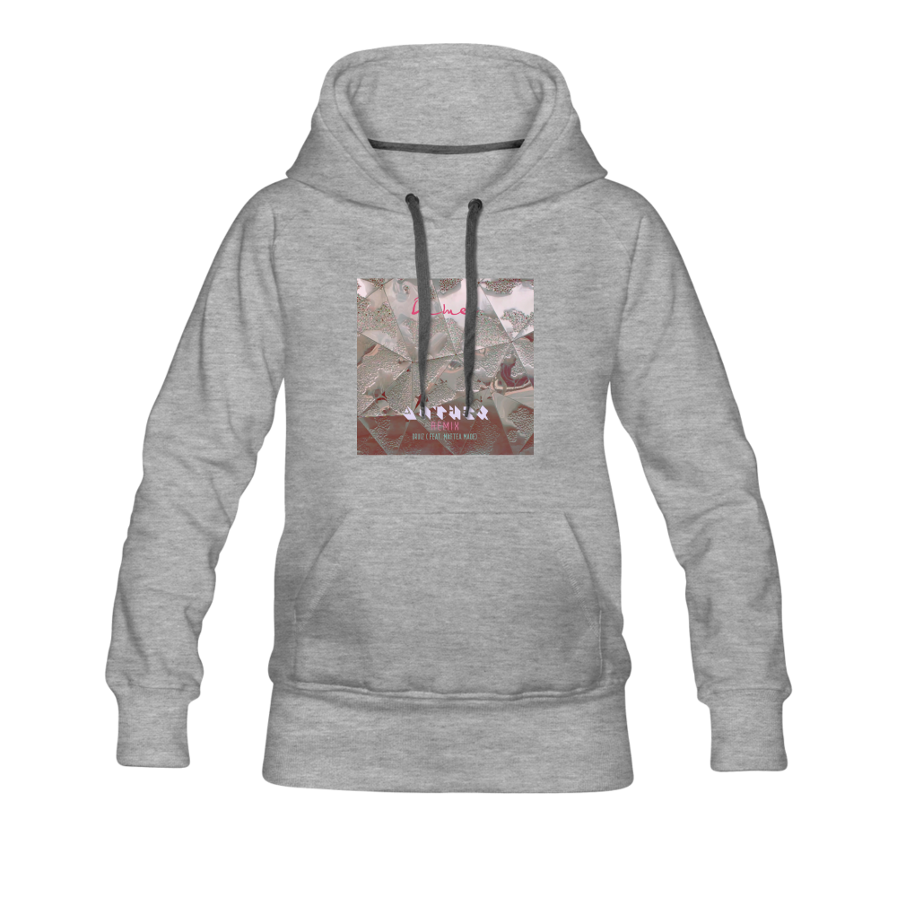 'Dime Anthex Remix' smaller fit Hoodie - heather gray