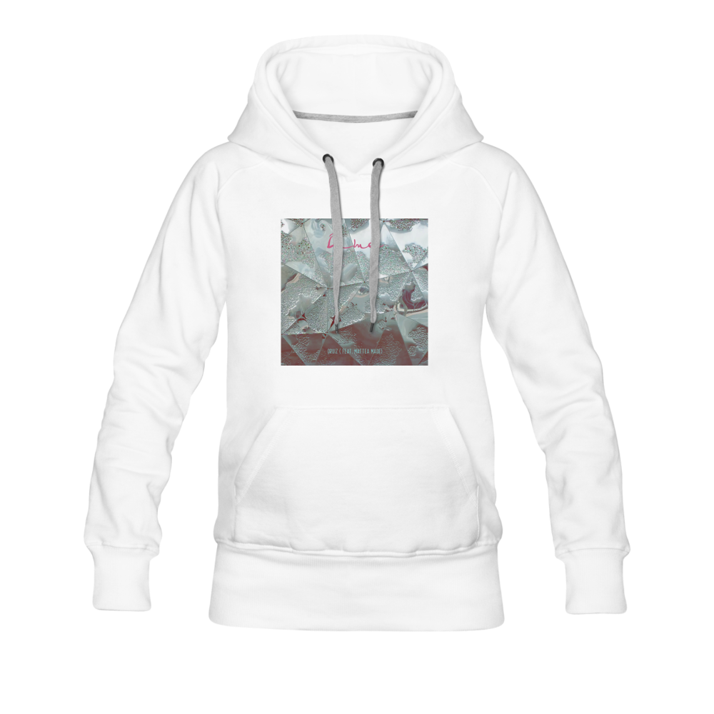 'Dime' smaller fit Hoodie - white