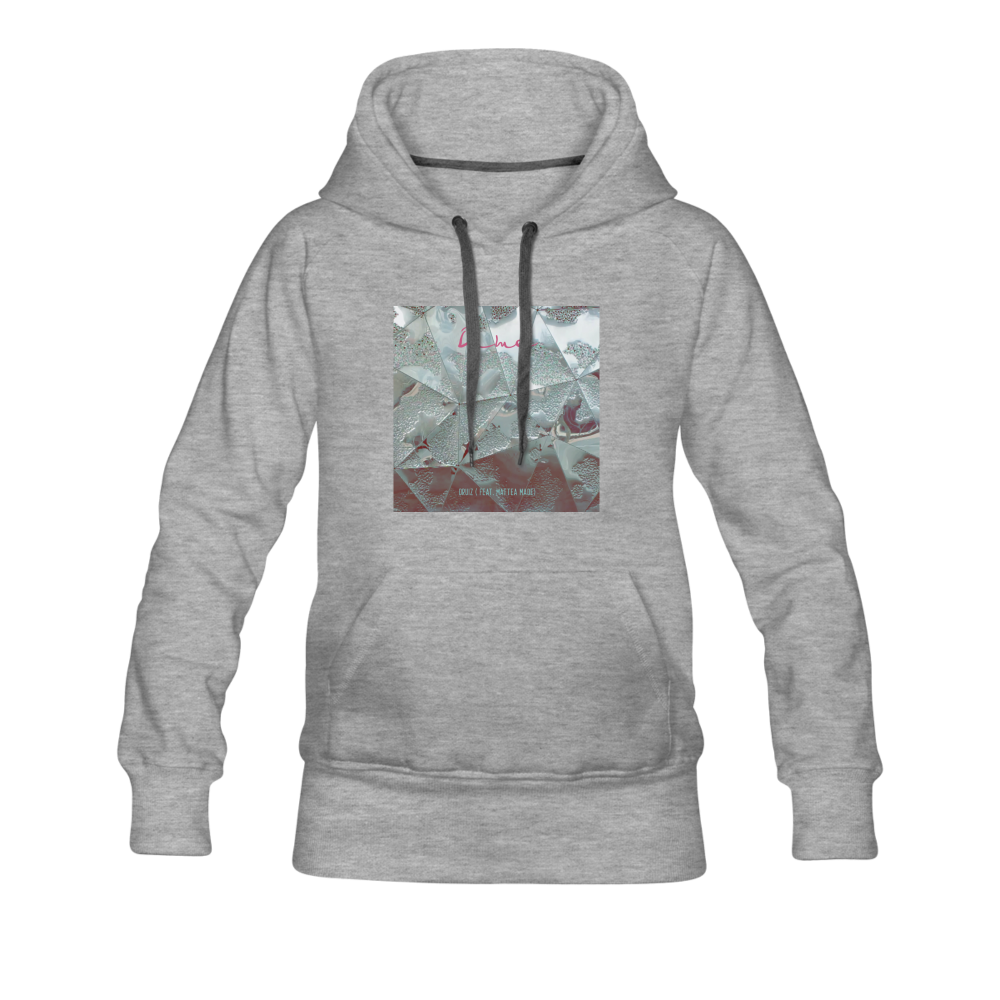 'Dime' smaller fit Hoodie - heather gray