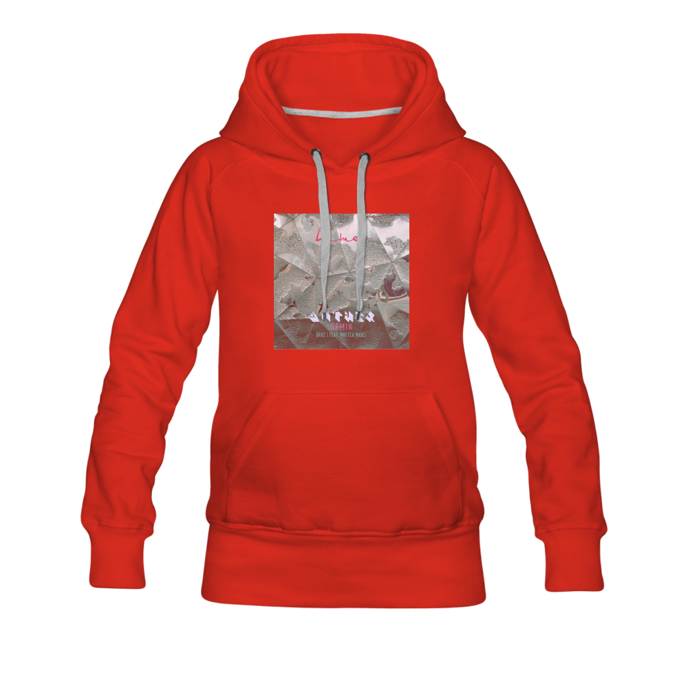 'Dime Anthex Remix' smaller fit Hoodie - red